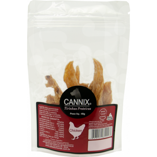 cannix tirinhas de frango