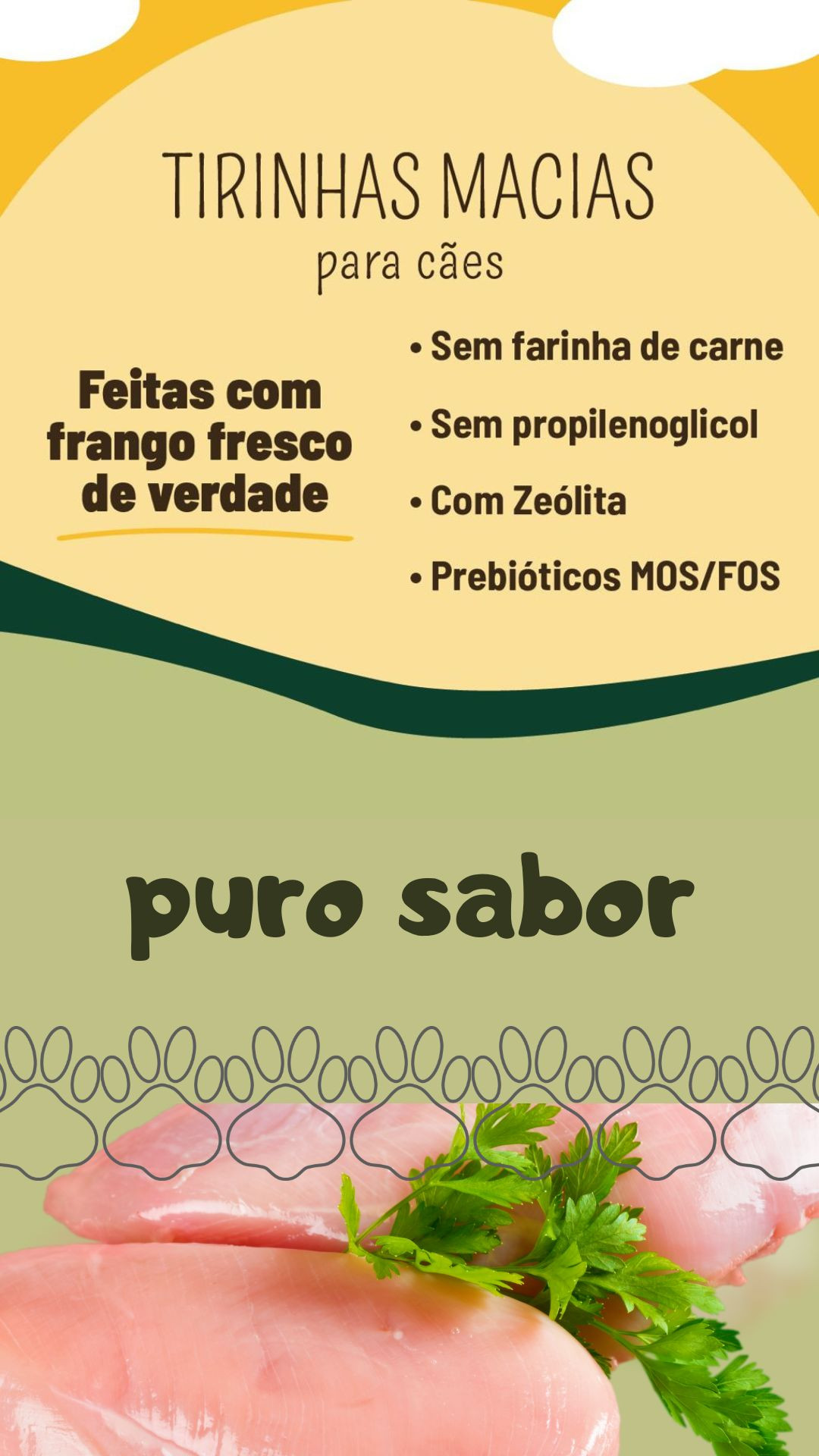 Petisco para cachorro Tirinhas Frango | GOOD TIMES - 65 g