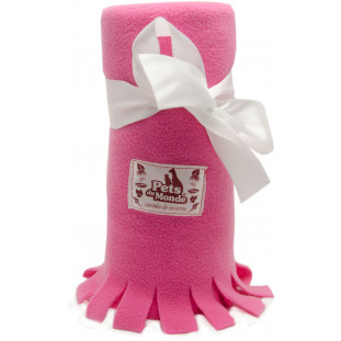 cobertor para cachorro em soft rosa