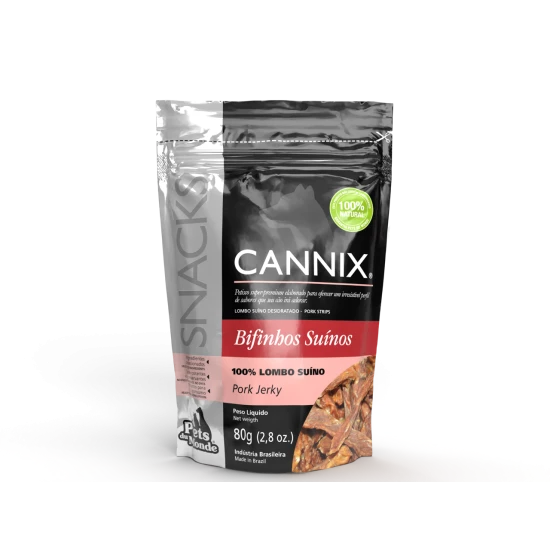 petisco para cachorro bifinhos suinos cannix 