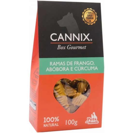 cannix gourmet abóbora, frango e curcuma