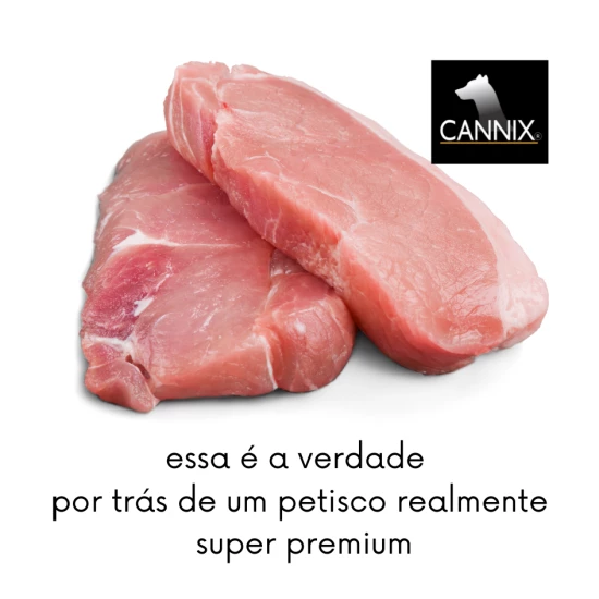 petisco para cachorro bifinhos suinos cannix 