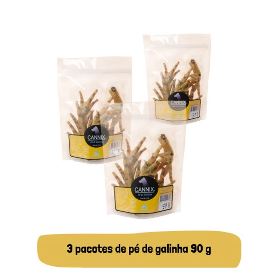 pe de galinha 3 pacotes 