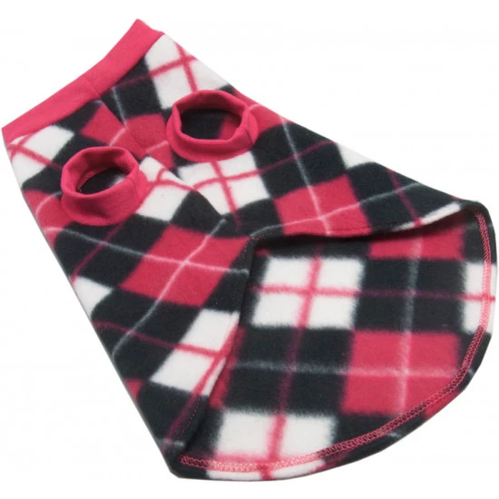 roupa-para-cachorro-xadrez-rosa-branco-preto-peito