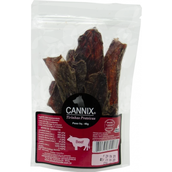 cannix tirinhas de esofago bovino