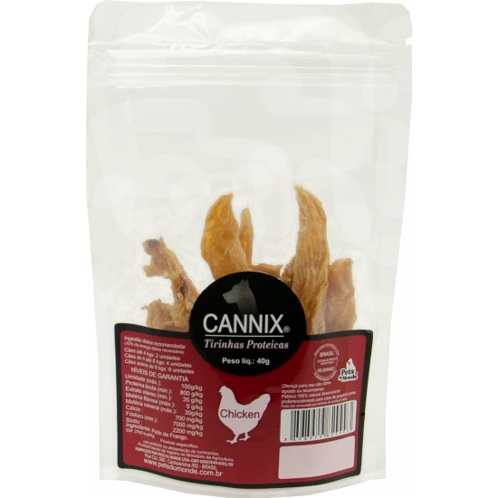 cannix tirinhas de frango
