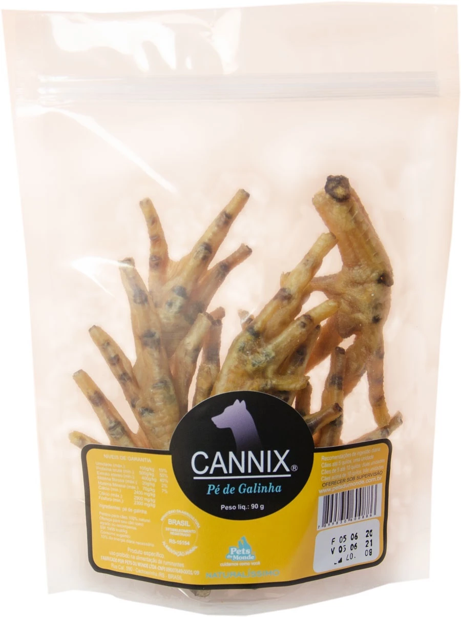 Mordedor Natural Pé de Galinha 90 Cannix | COMBO 3 UN