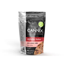 petisco para cachorro bifinhos suinos cannix 