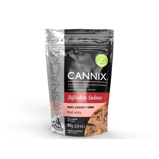 petisco para cachorro bifinhos suinos cannix 
