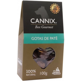 cannix gourmet gotas de patê 100 g