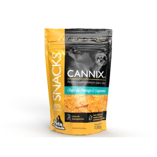 petisco para cachorro chips de legumes cannix
